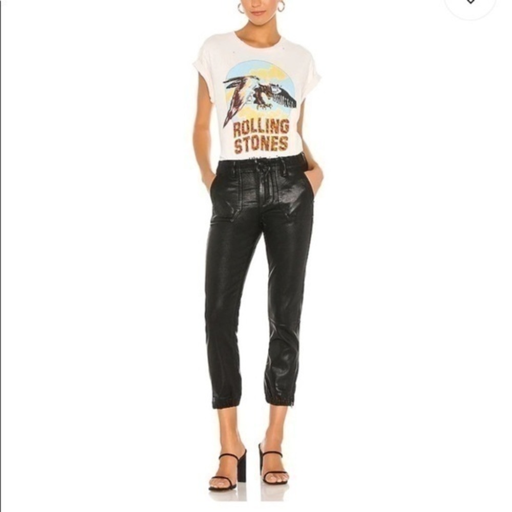 Paige mayslie jogger: black fog luxe coating NWOT Size 28